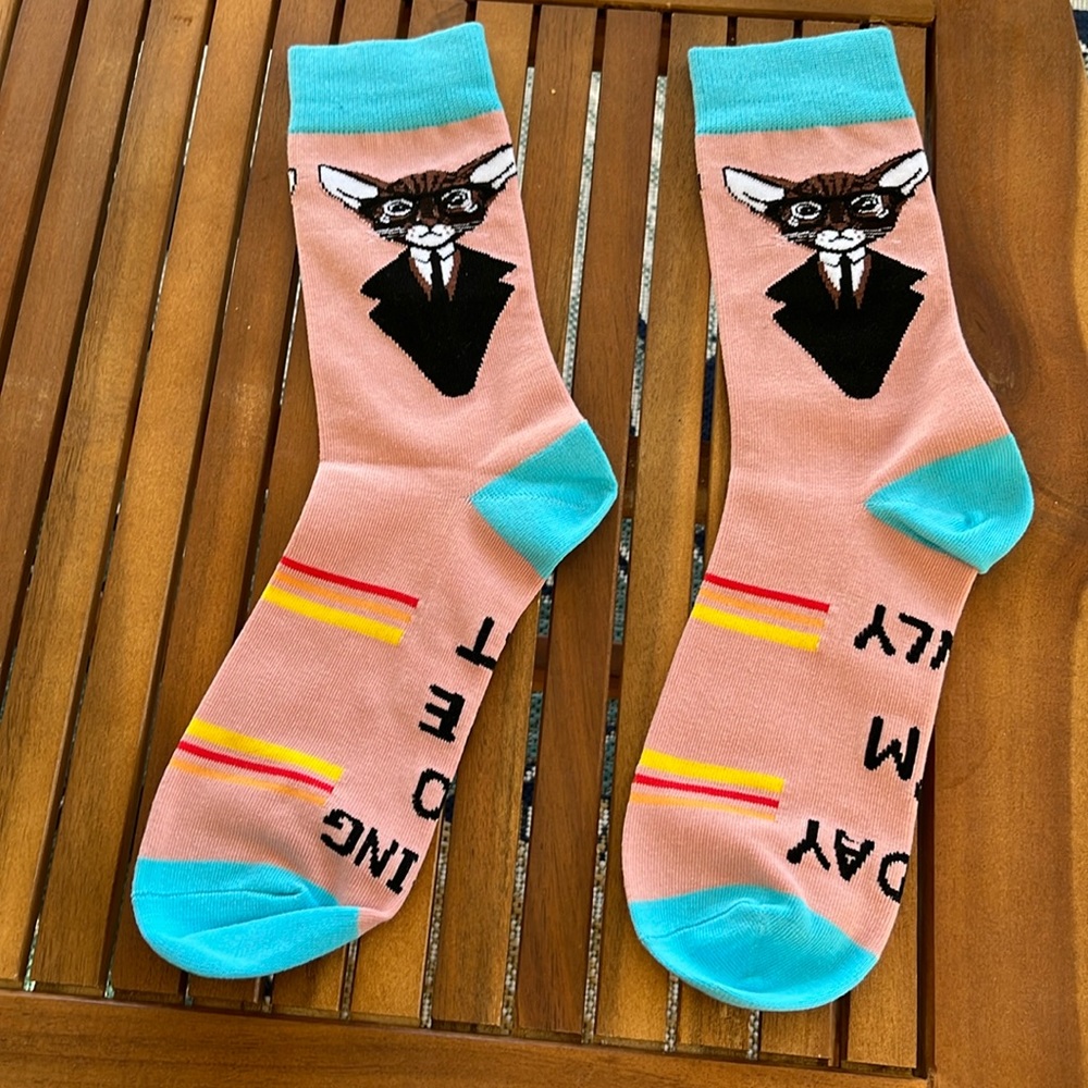 Today I’m only Talking to the Cat Socks
